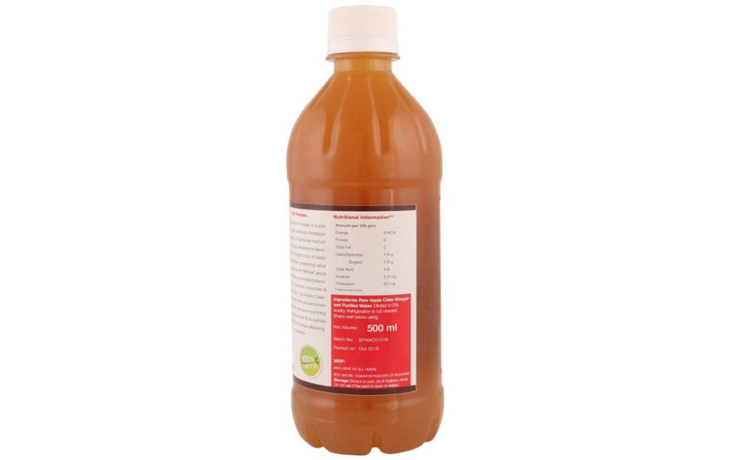 By Nature Unfiltered Apple Cider Vinegar, With The Mother'   Bottle  500 millilitre